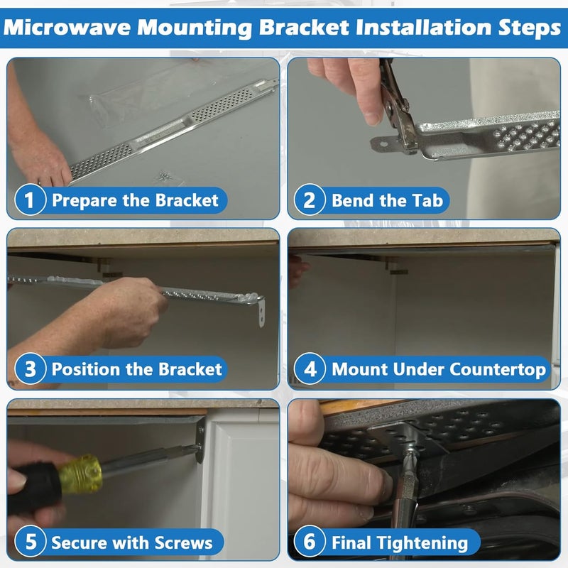 BigHead W10426979 24'' Dishwasher Mounting Bracket Kit with Column Level Fit for Whirlpool KitchenAid Maytag 24 Inch Dishwashers for Granite & Quartz Countertops Replaces AH3632890 EA3632890 PS3632890 - Image 5